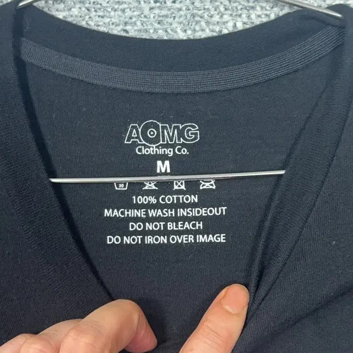 AOMG 빈티지 프린팅 오버핏 반팔티 M 상품이미지8