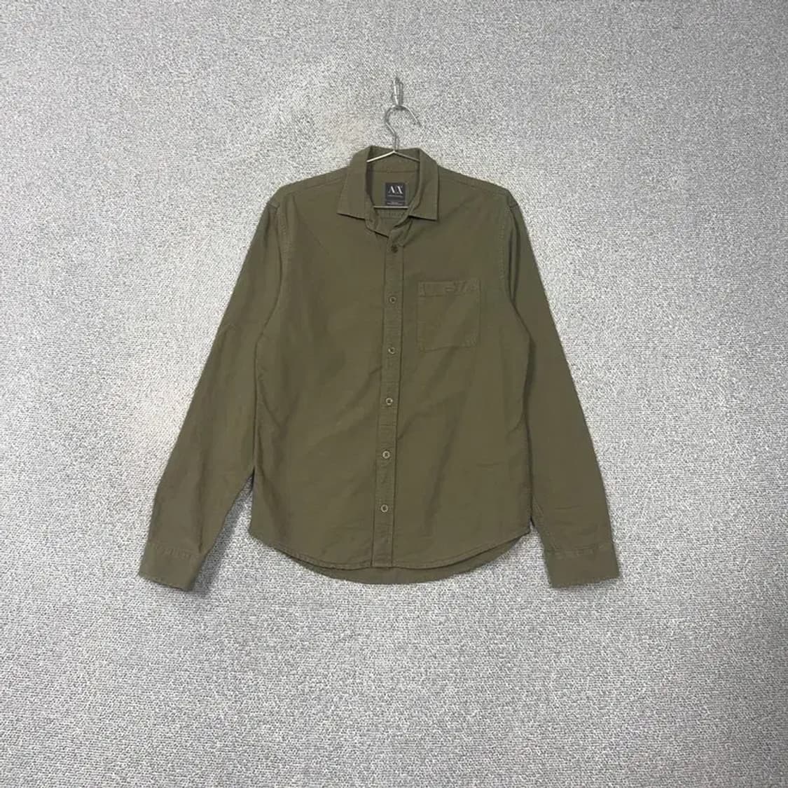 알마니익스체인지 카키 포켓 코튼 셔츠 95 상품이미지1