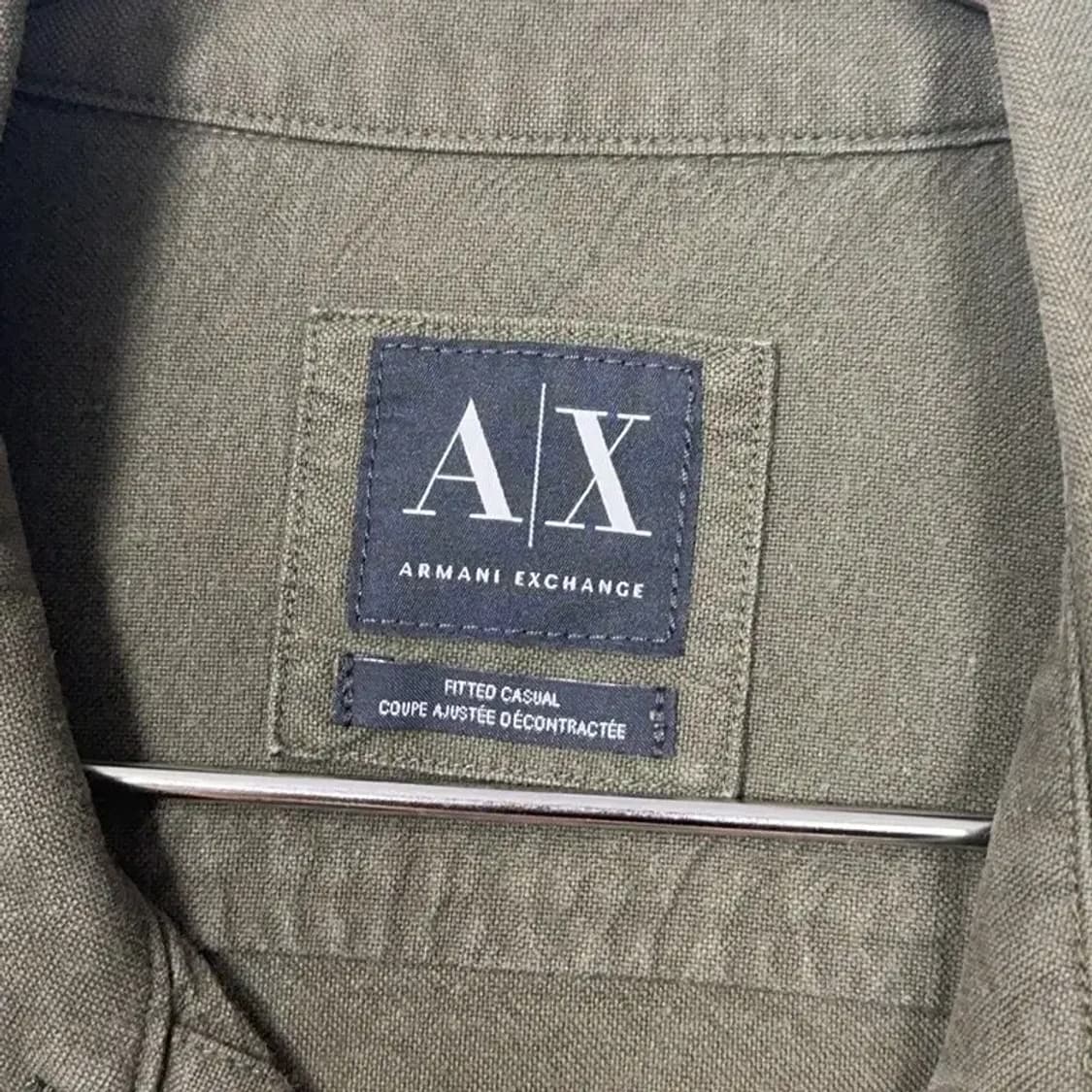 알마니익스체인지 카키 포켓 코튼 셔츠 95 상품이미지3