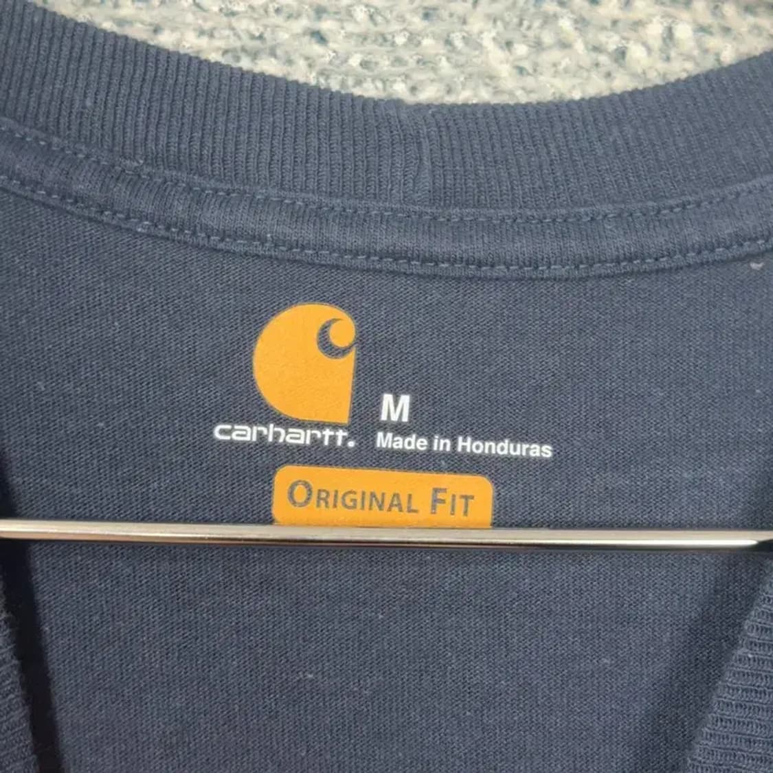 칼하트 오리지날핏 포켓 로고 반팔티 M 상품이미지4