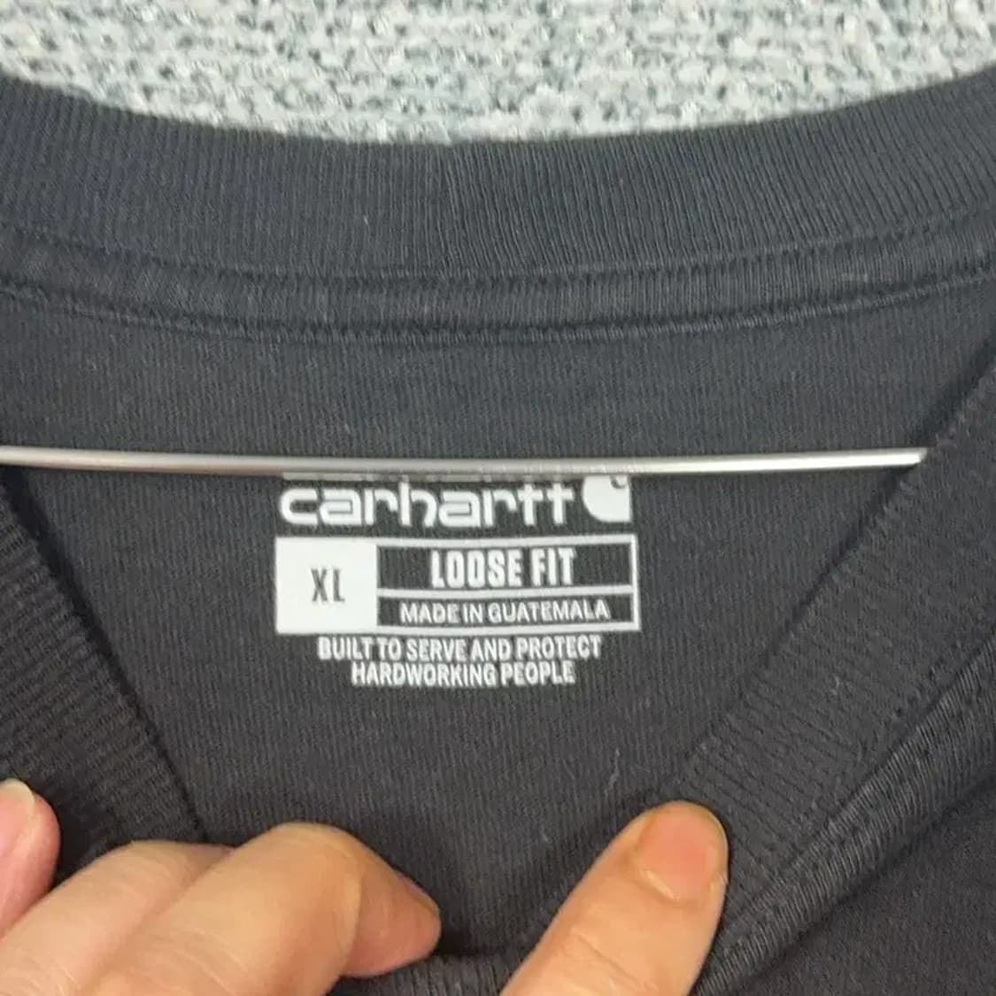 칼하트 루즈핏 로고 반팔티 XL 상품이미지6