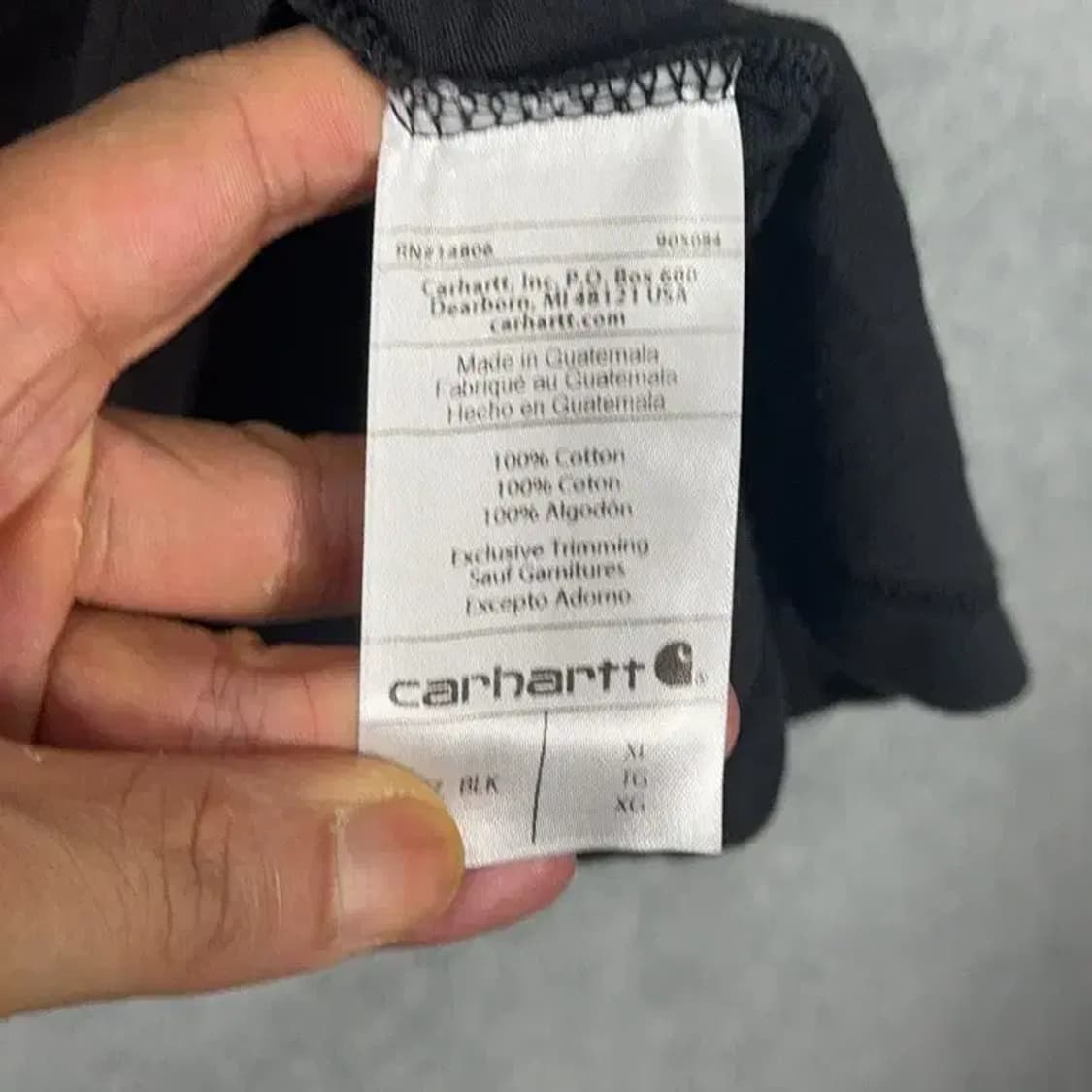 칼하트 루즈핏 로고 반팔티 XL 상품이미지7