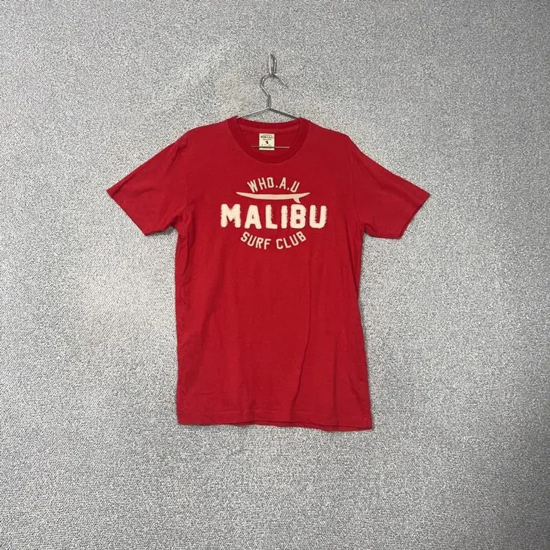 후아유 말리부 레드 반팔티 L 상품이미지1