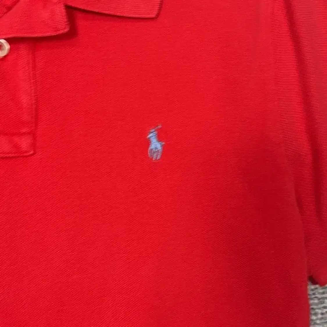 폴로 신형 레드 반팔 카라티 L 상품이미지3