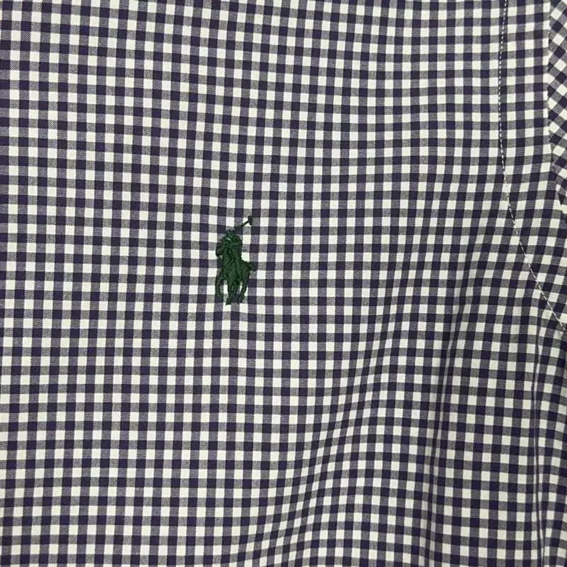 폴로 커스텀핏 체크 셔츠 S 상품이미지3