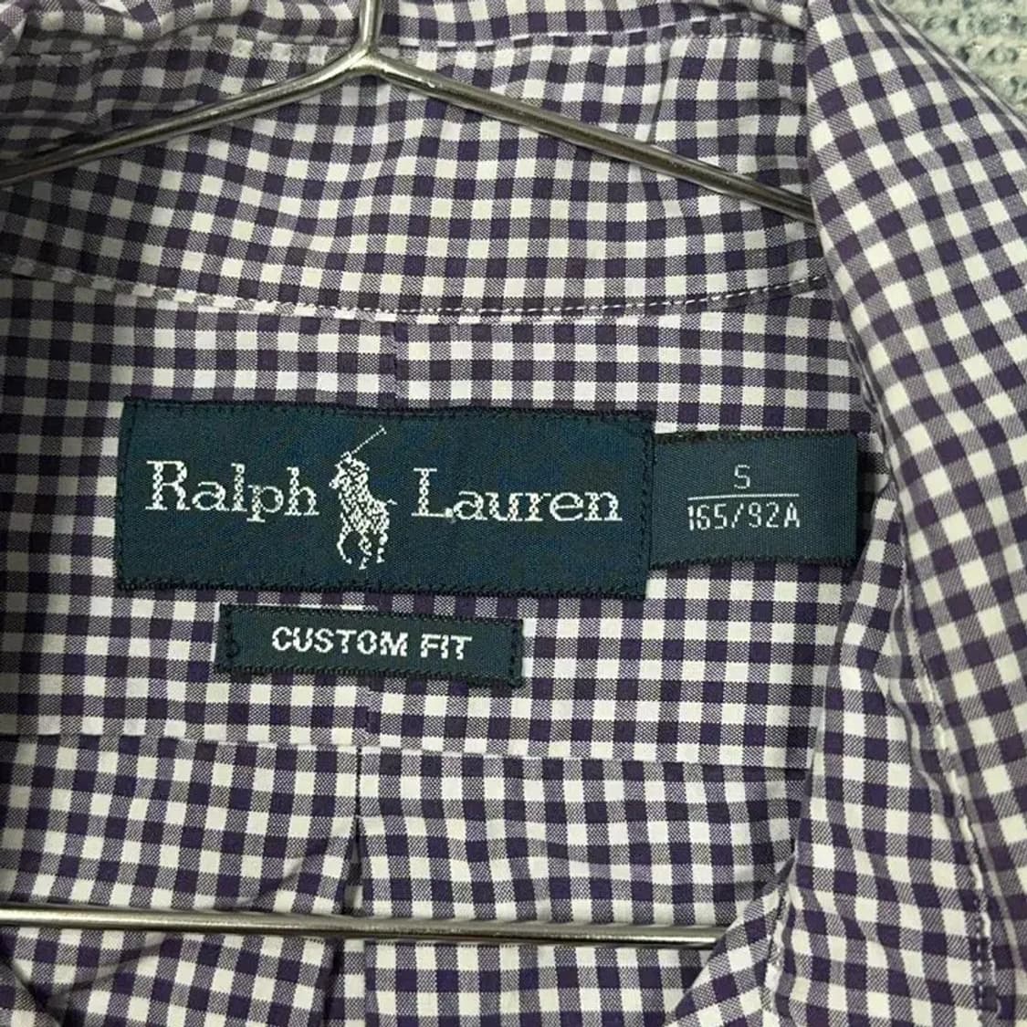 폴로 커스텀핏 체크 셔츠 S 상품이미지4