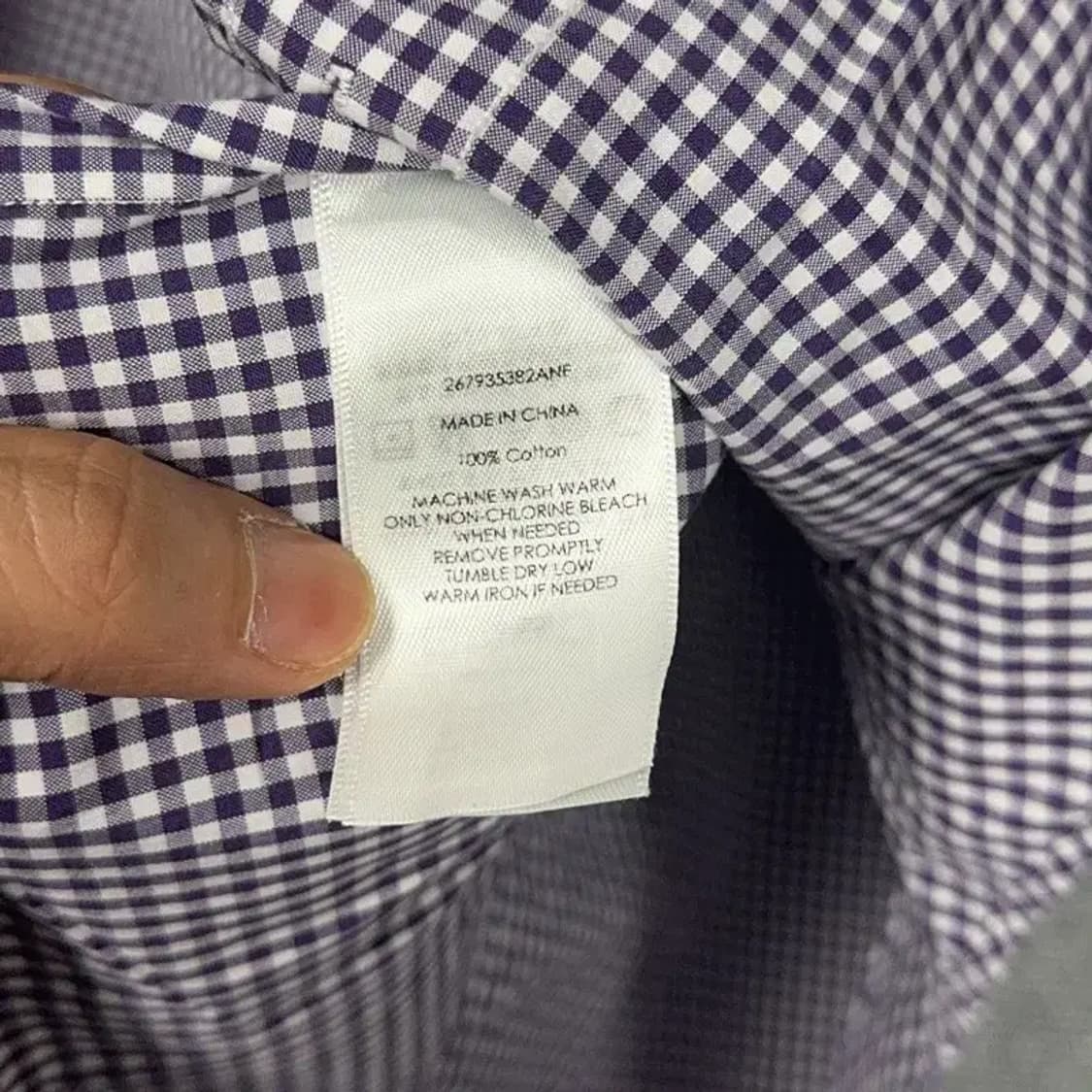 폴로 커스텀핏 체크 셔츠 S 상품이미지5