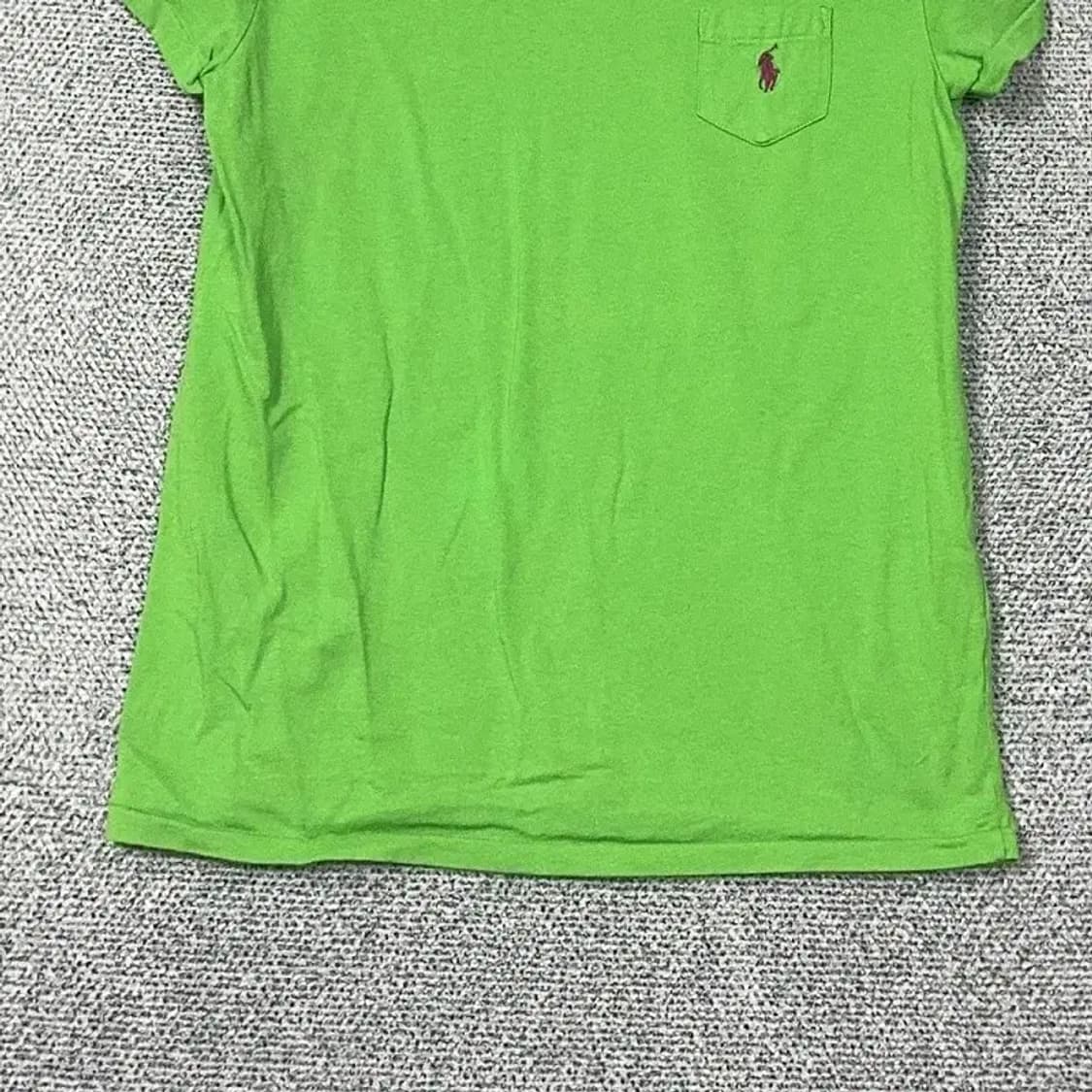 폴로 랄프로렌 연두 코튼 반팔티 L 상품이미지4