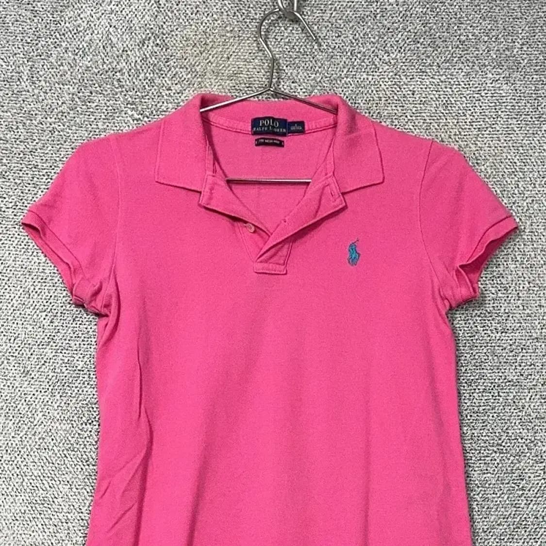 폴로 신형 메쉬 핑크 카라 원피스 S 상품이미지3