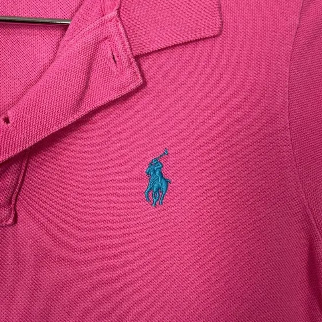 폴로 신형 메쉬 핑크 카라 원피스 S 상품이미지5