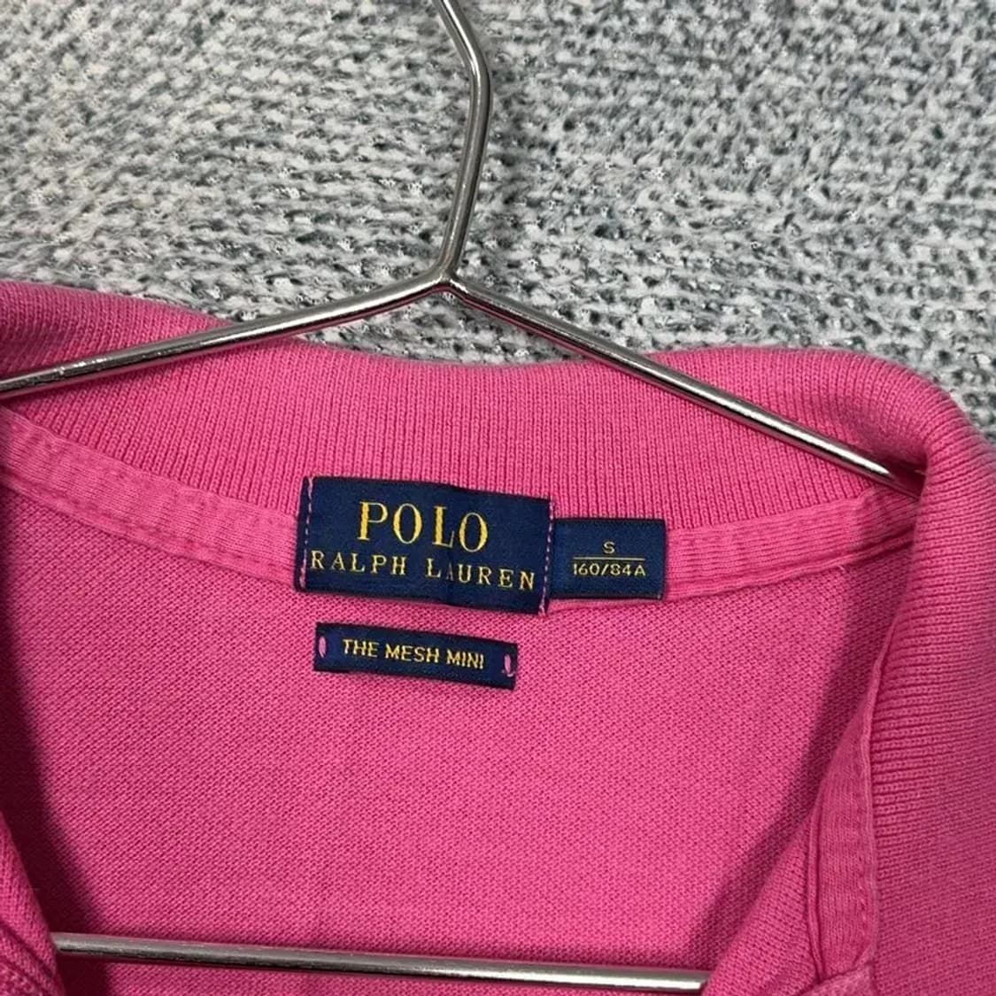 폴로 신형 메쉬 핑크 카라 원피스 S 상품이미지6