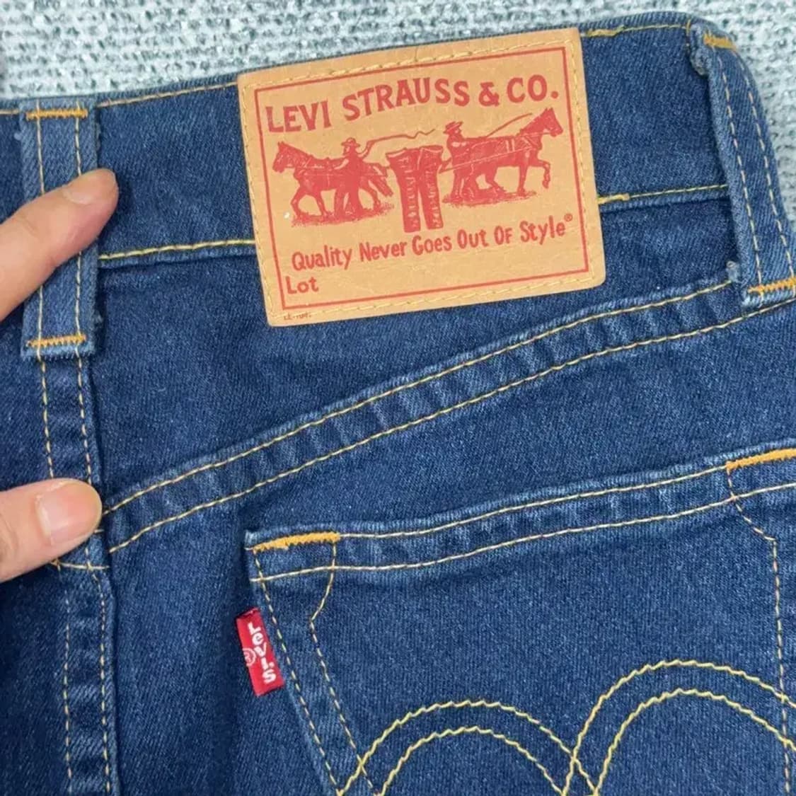 리바이스 타입 1 데님 스커트 30 상품이미지3