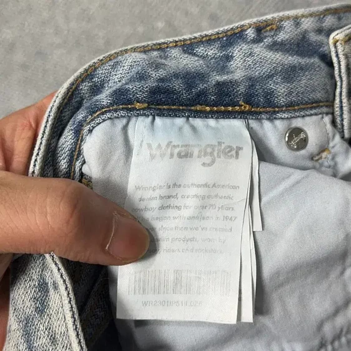랭글러 와일드웨스트 연청 데님팬츠 26 상품이미지8