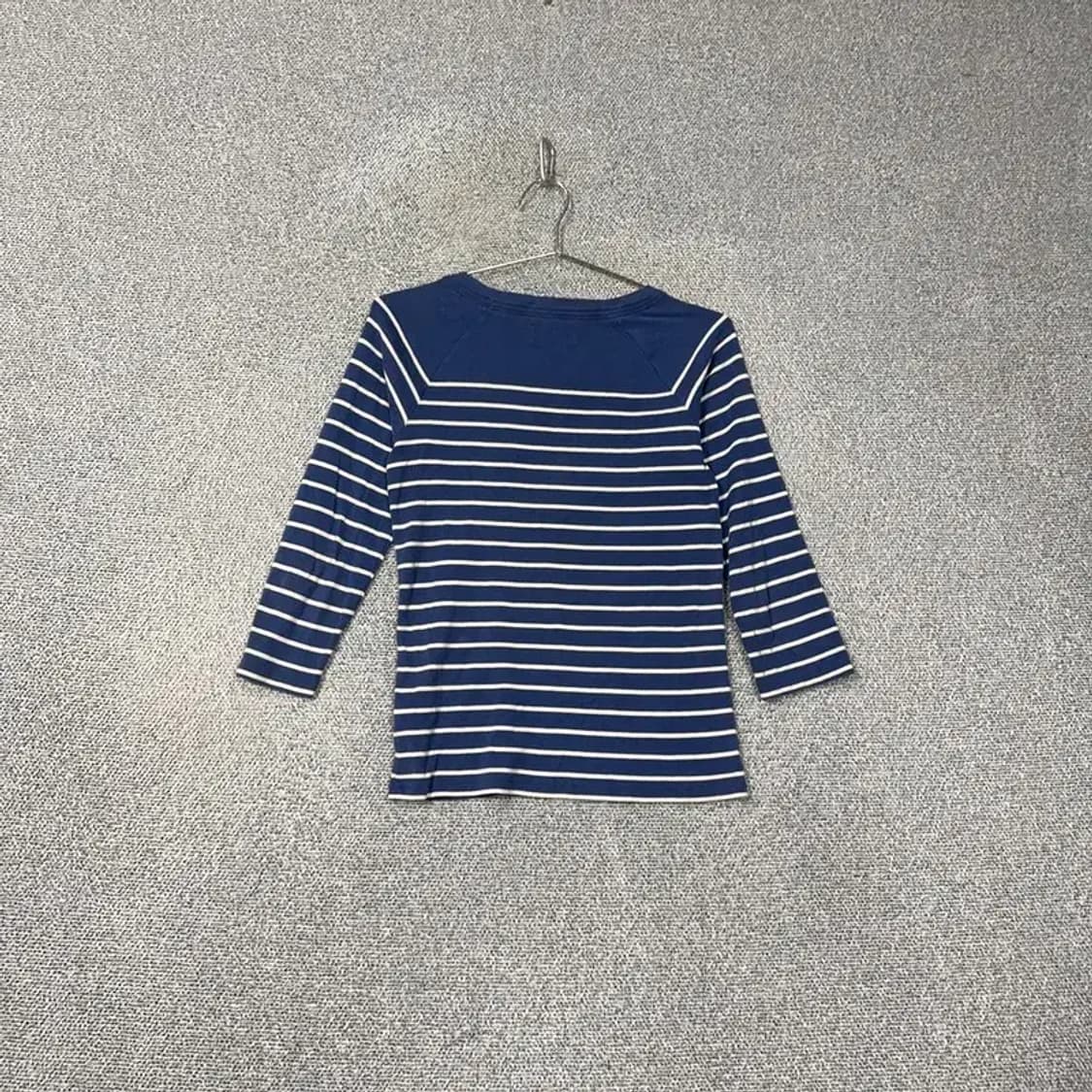 폴로 두산 금장자수 스트라이프 7부 긴팔티 S 상품이미지2