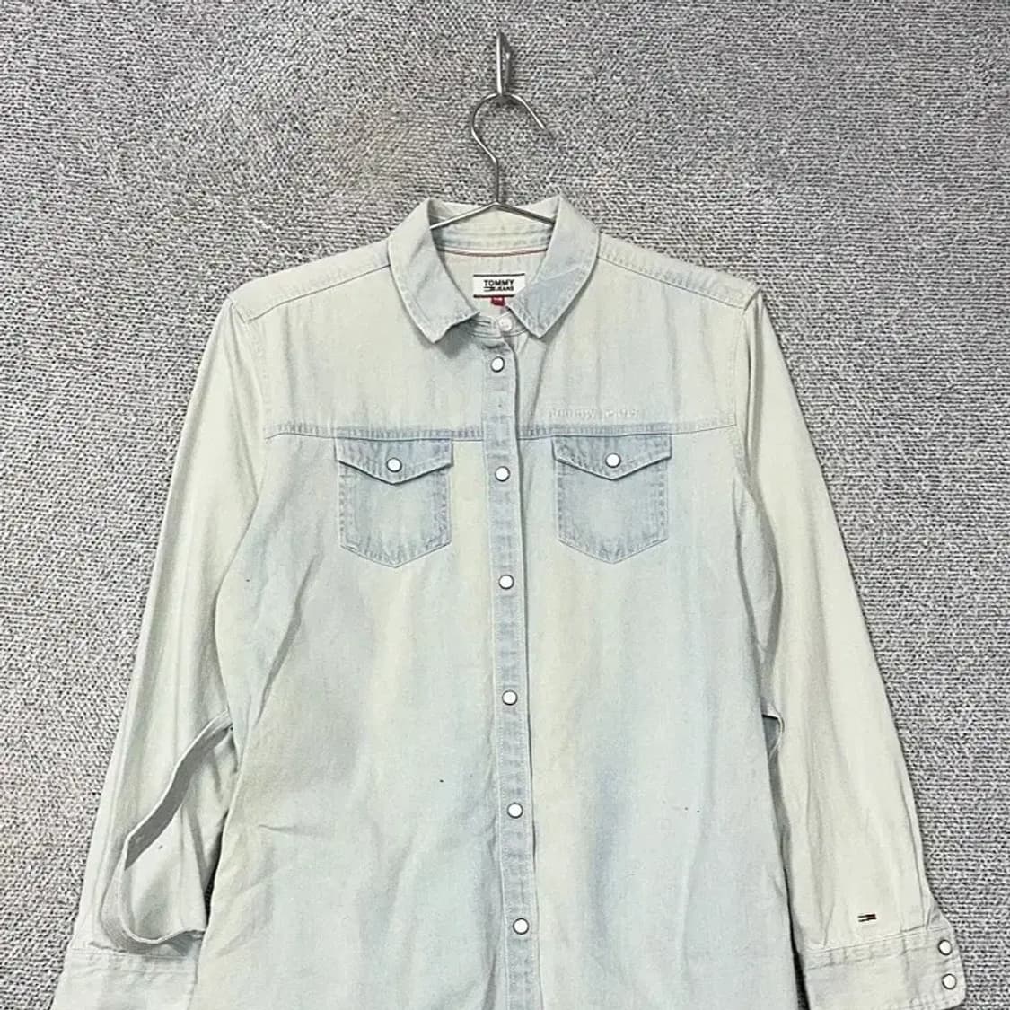 타미 진스 연청 데님 셔츠 원피스 XS 상품이미지3