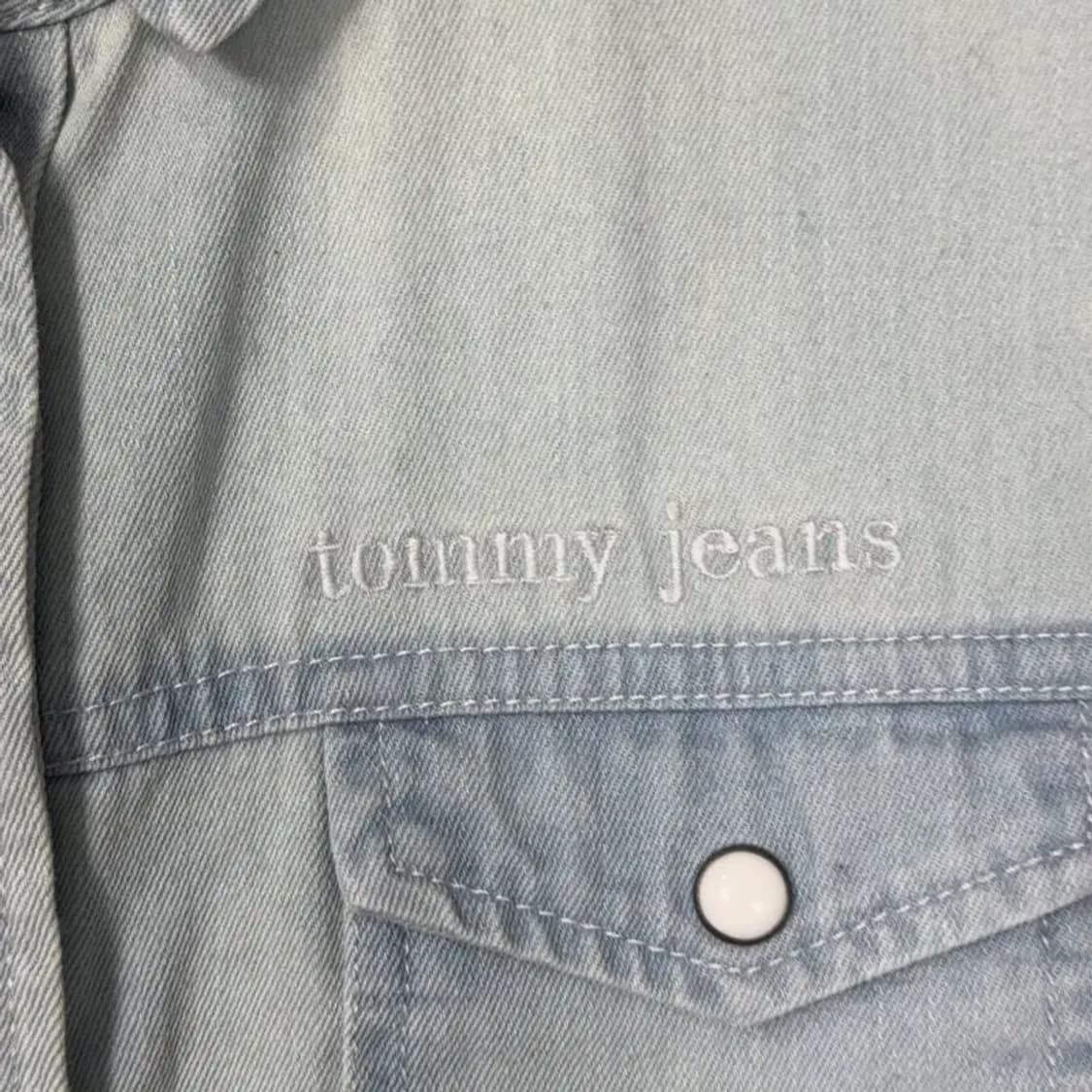 타미 진스 연청 데님 셔츠 원피스 XS 상품이미지6