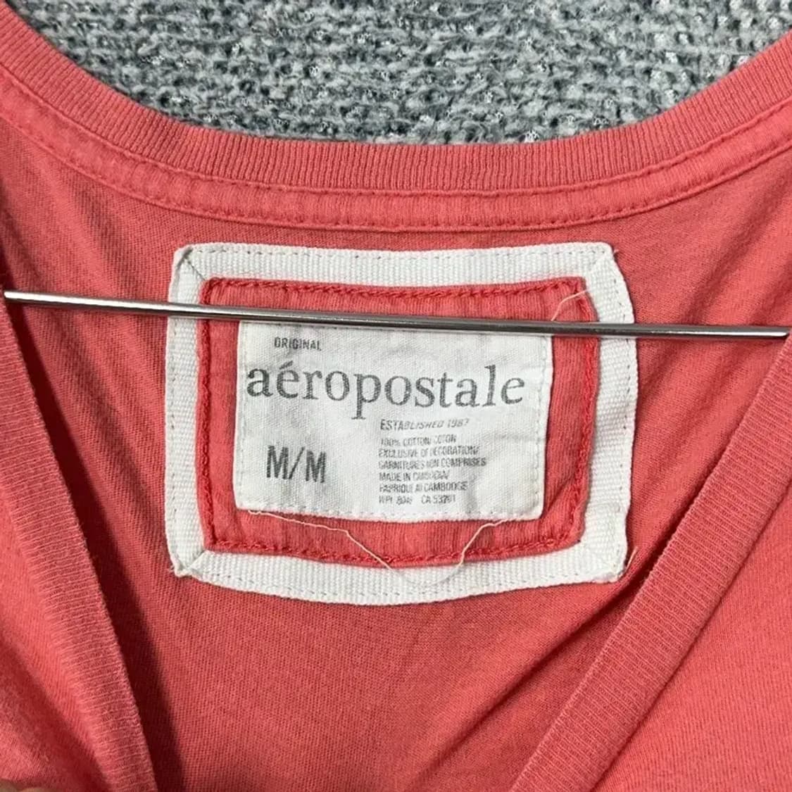 에어로포스테일 Y2K 숏 반팔티 M 상품이미지6