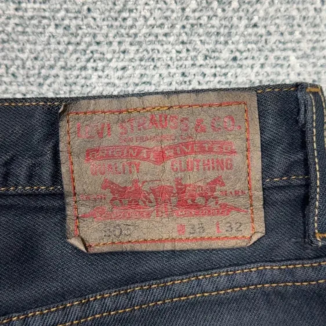 리바이스 505 리메이크 리폼 데님팬츠 35 상품이미지8