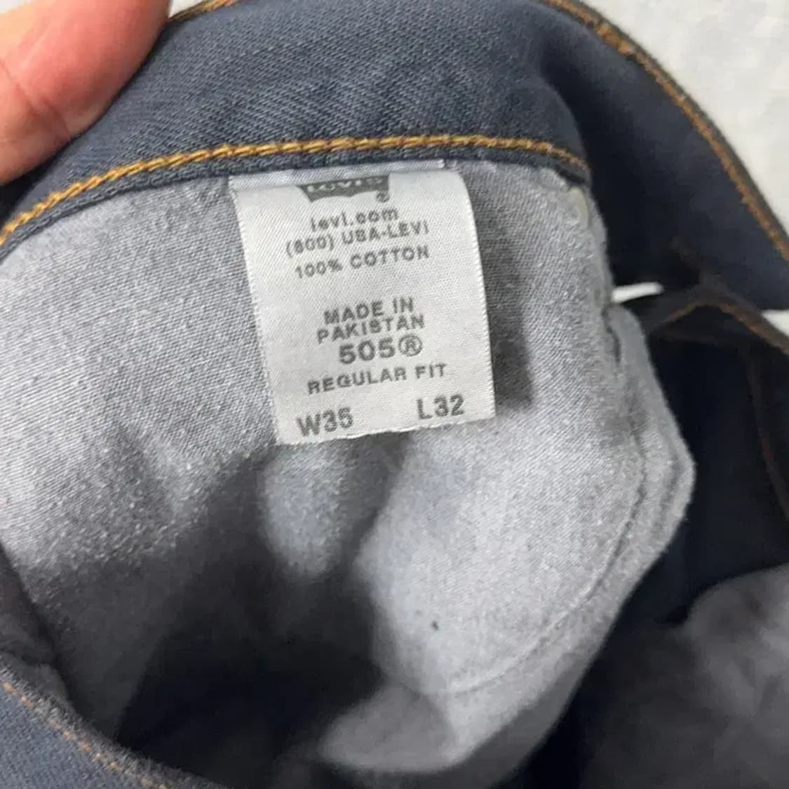 리바이스 505 리메이크 리폼 데님팬츠 35 상품이미지9