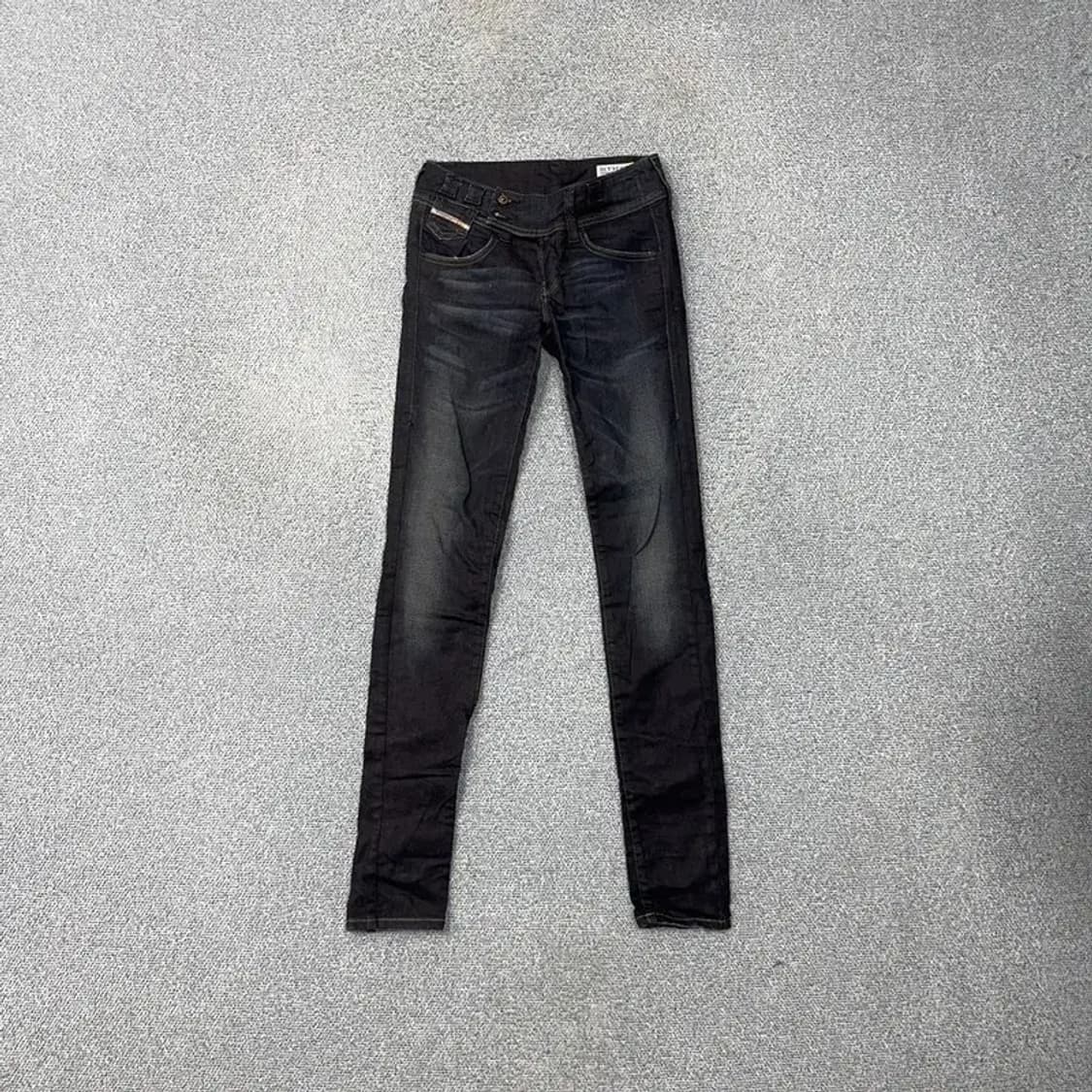 디젤 컬처벨트 흑청 데님 팬츠 24 32 상품이미지1