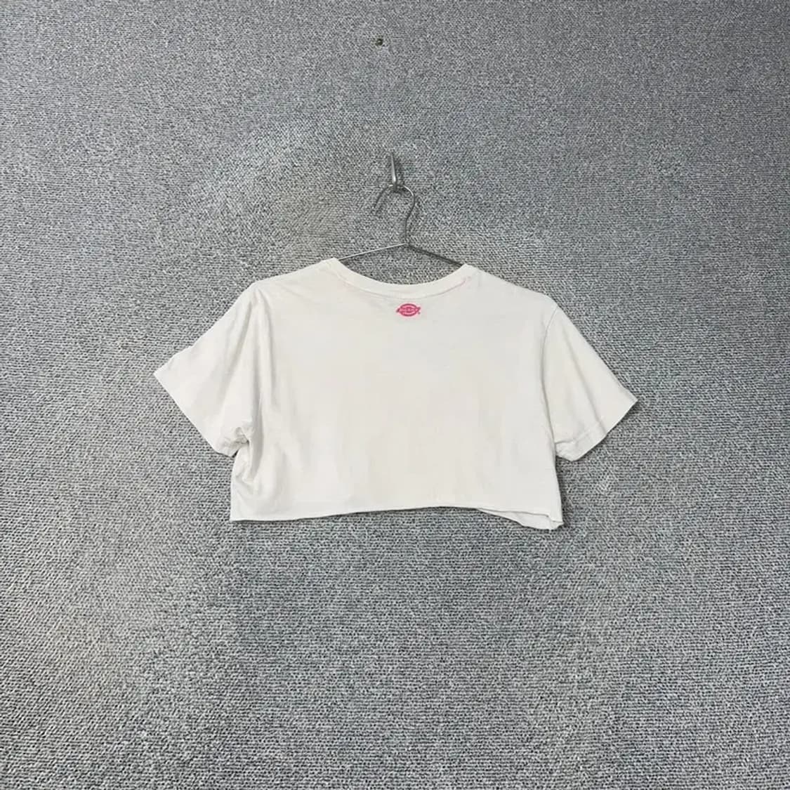 디키즈 핑크 프린팅 크롭 반팔티 S 상품이미지2