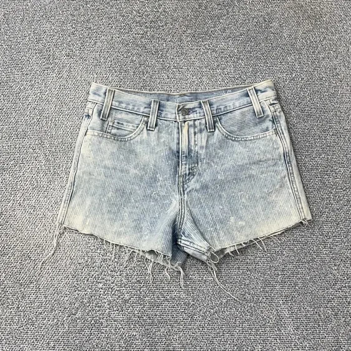 리바이스 오렌지탭 여성 연청 반바지 26 상품이미지1