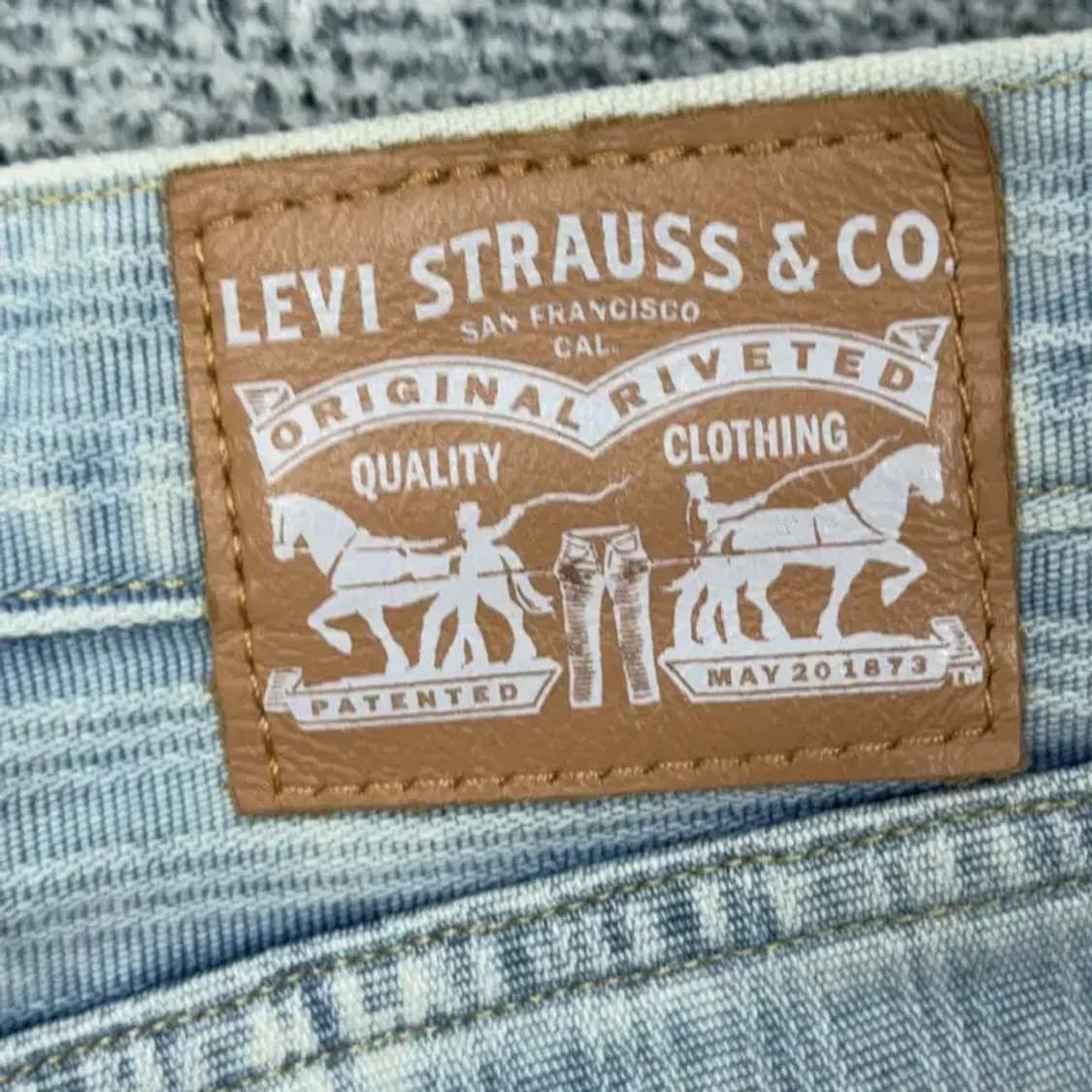 리바이스 오렌지탭 여성 연청 반바지 26 상품이미지10