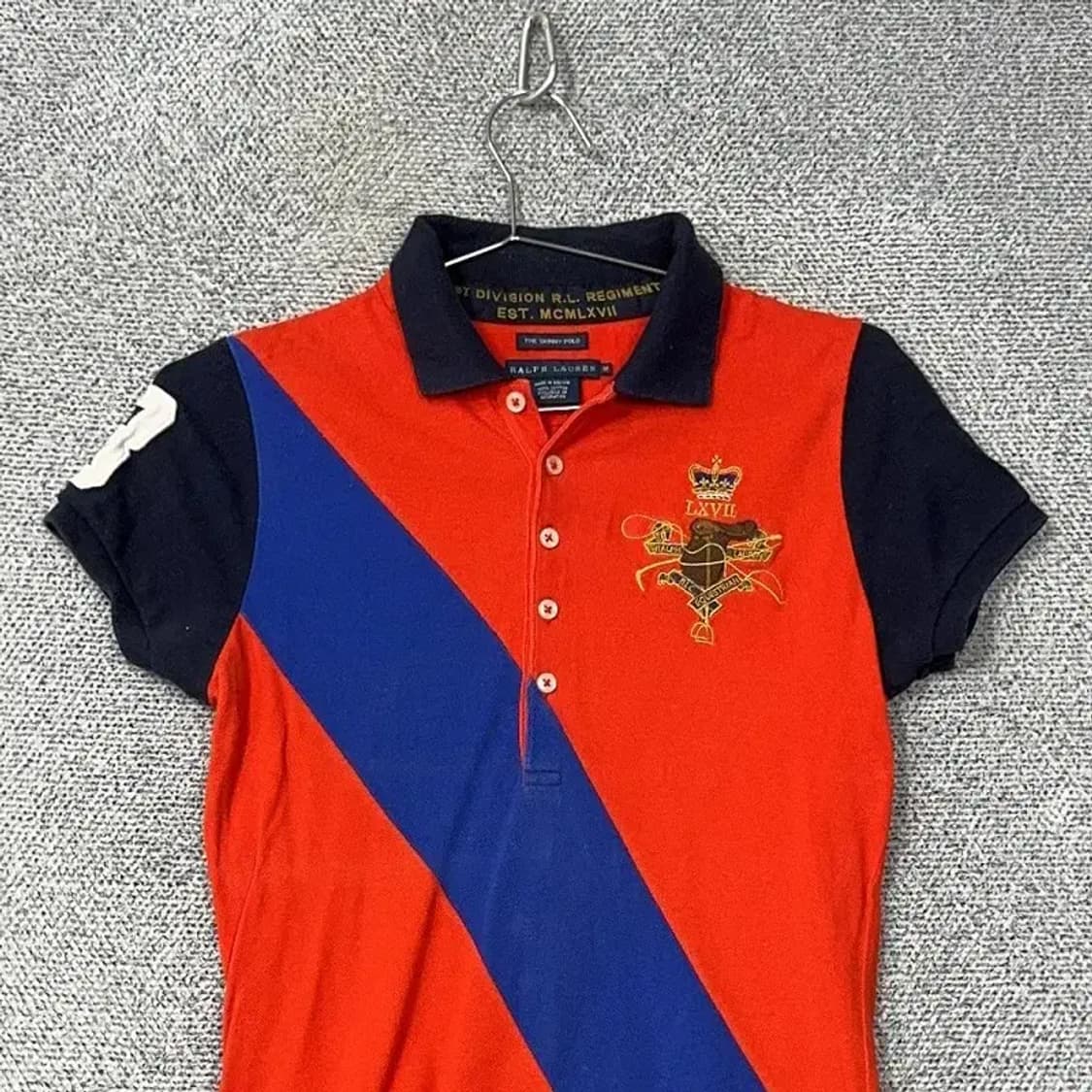 폴로 여성 스키니핏 반팔 카라티 M 상품이미지3