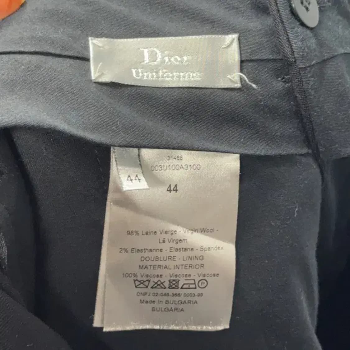 디올 유니폼 여성 블랙 슬랙스 44 상품이미지5