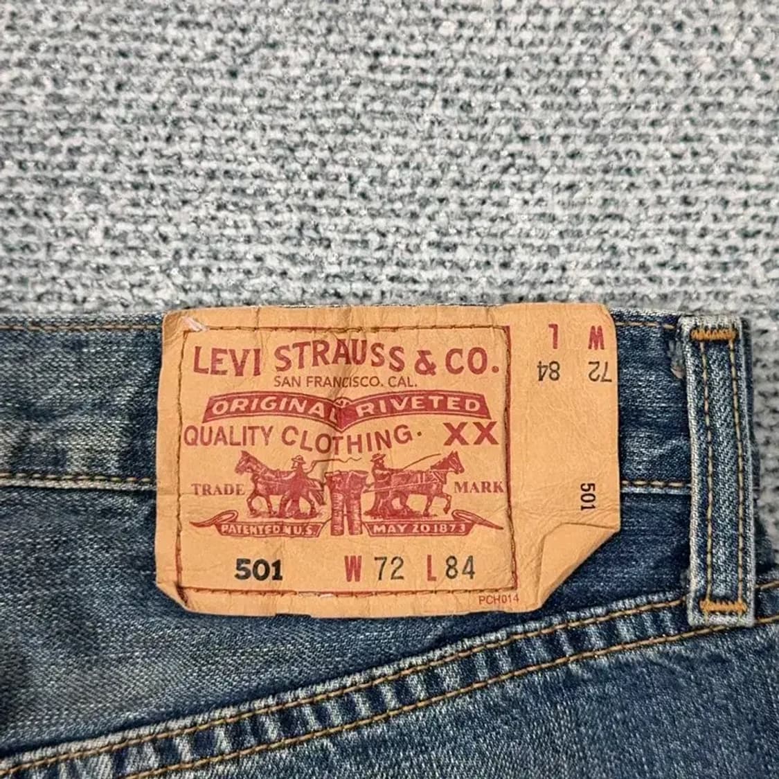 리바이스 501 일자핏 데님팬츠 72 84 상품이미지6