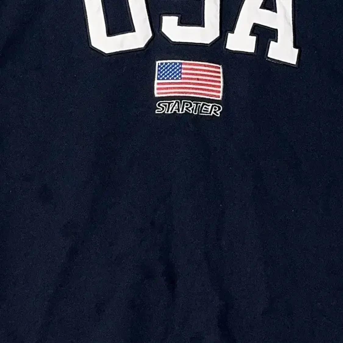 스타터 USA 성조기 로고 오버핏 반팔티 M 상품이미지3