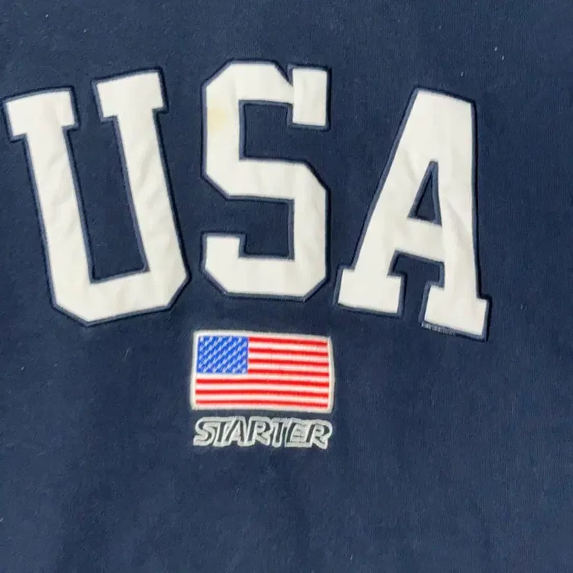 스타터 USA 성조기 로고 오버핏 반팔티 M 상품이미지4