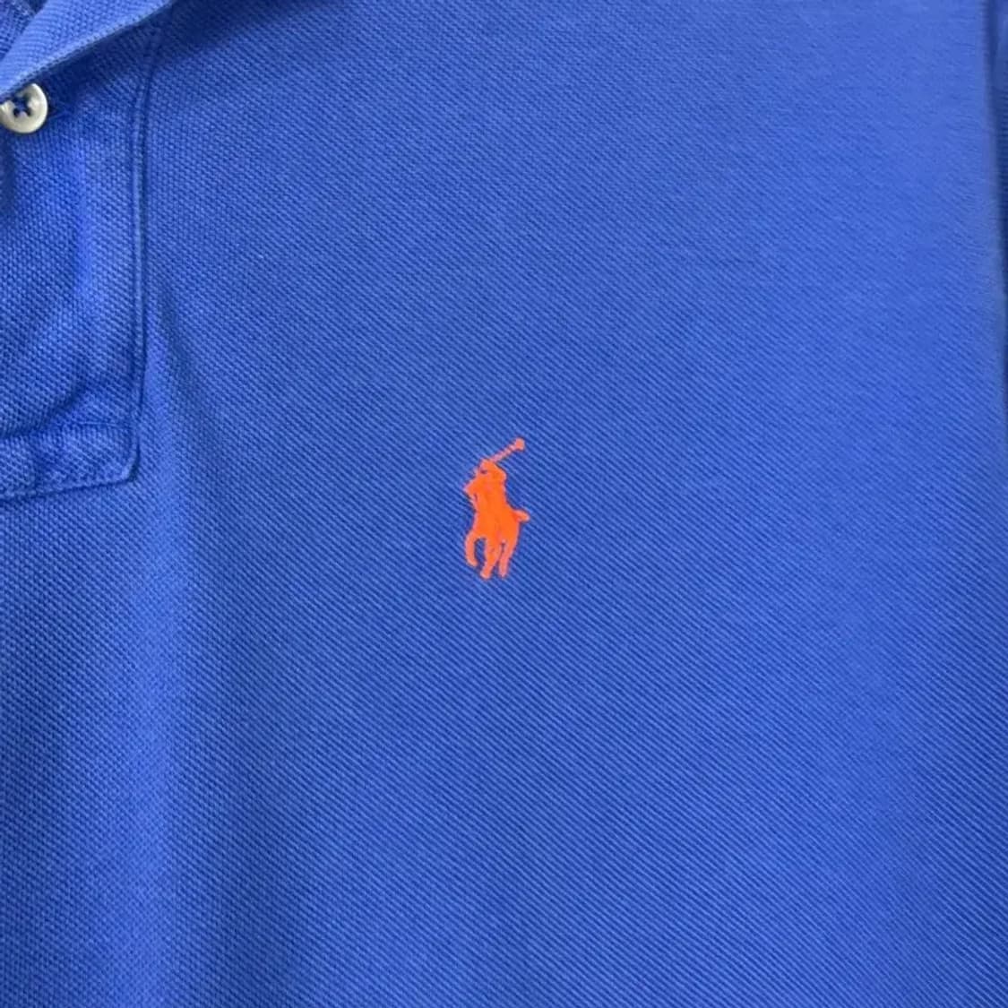 폴로 랄프로렌 블루 반팔 카라티 S 상품이미지5
