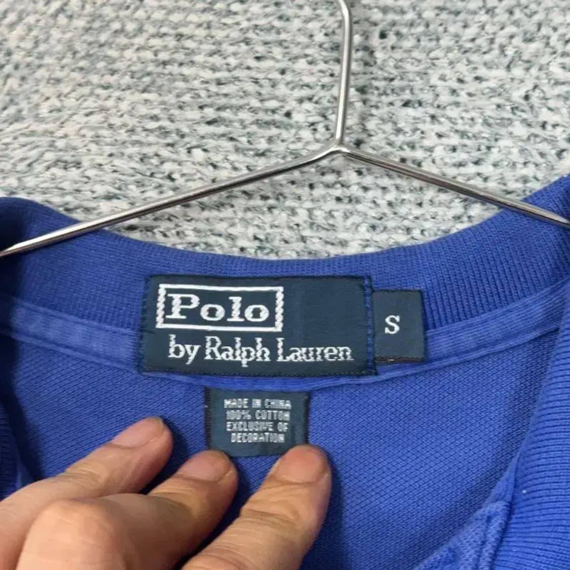 폴로 랄프로렌 블루 반팔 카라티 S 상품이미지6