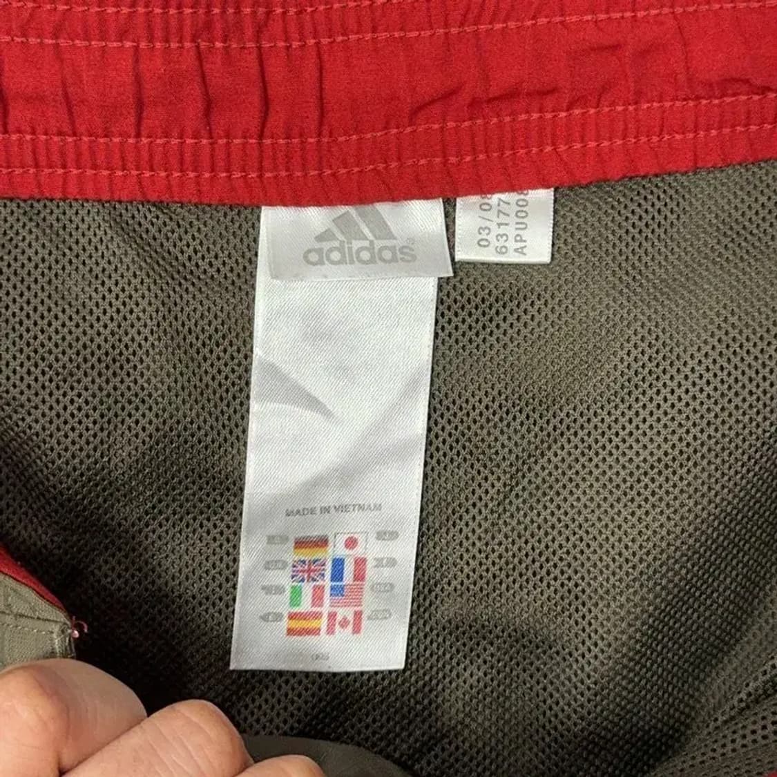 아디다스 브라운 빈티지 스티치 반바지 95 상품이미지6