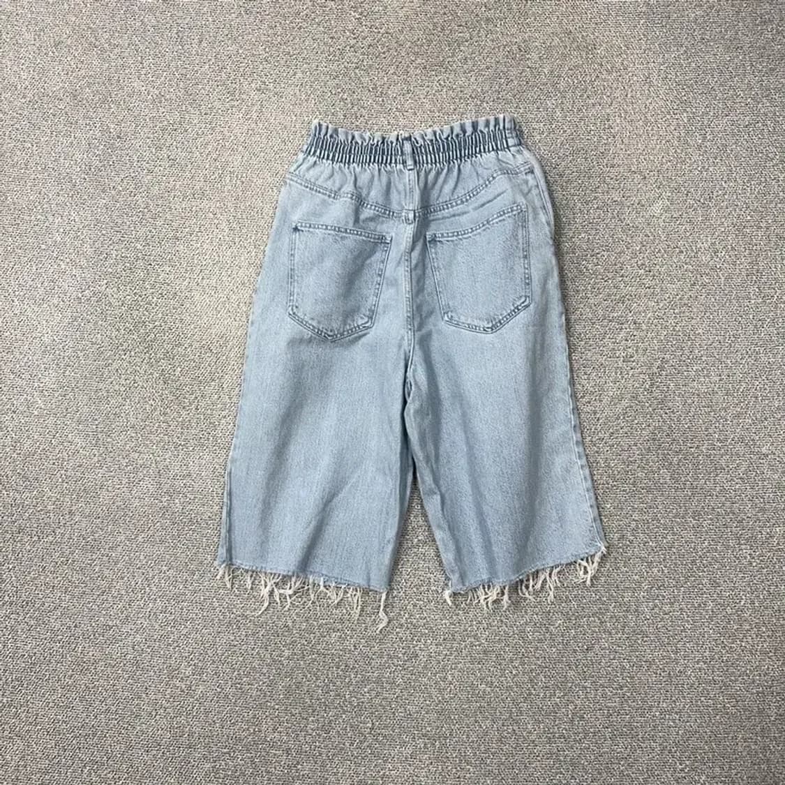 자라 연청 데님 버뮤다팬츠 30 상품이미지2