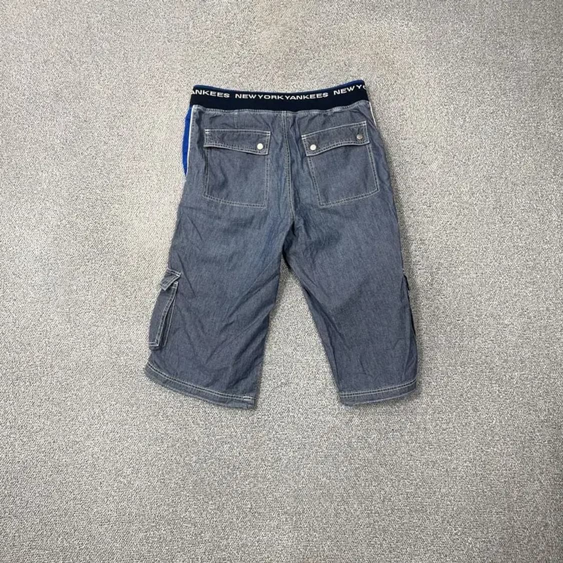 MLB 뉴욕양키즈 사이드라인 로고 카고 버뮤다 팬츠 32 상품이미지2