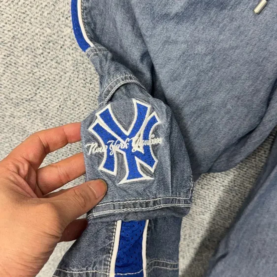 MLB 뉴욕양키즈 사이드라인 로고 카고 버뮤다 팬츠 32 상품이미지6