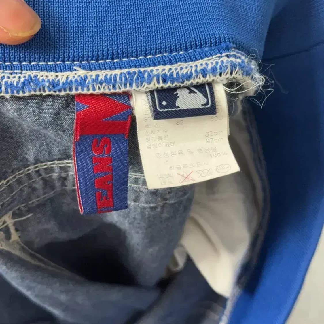 MLB 뉴욕양키즈 사이드라인 로고 카고 버뮤다 팬츠 32 상품이미지7