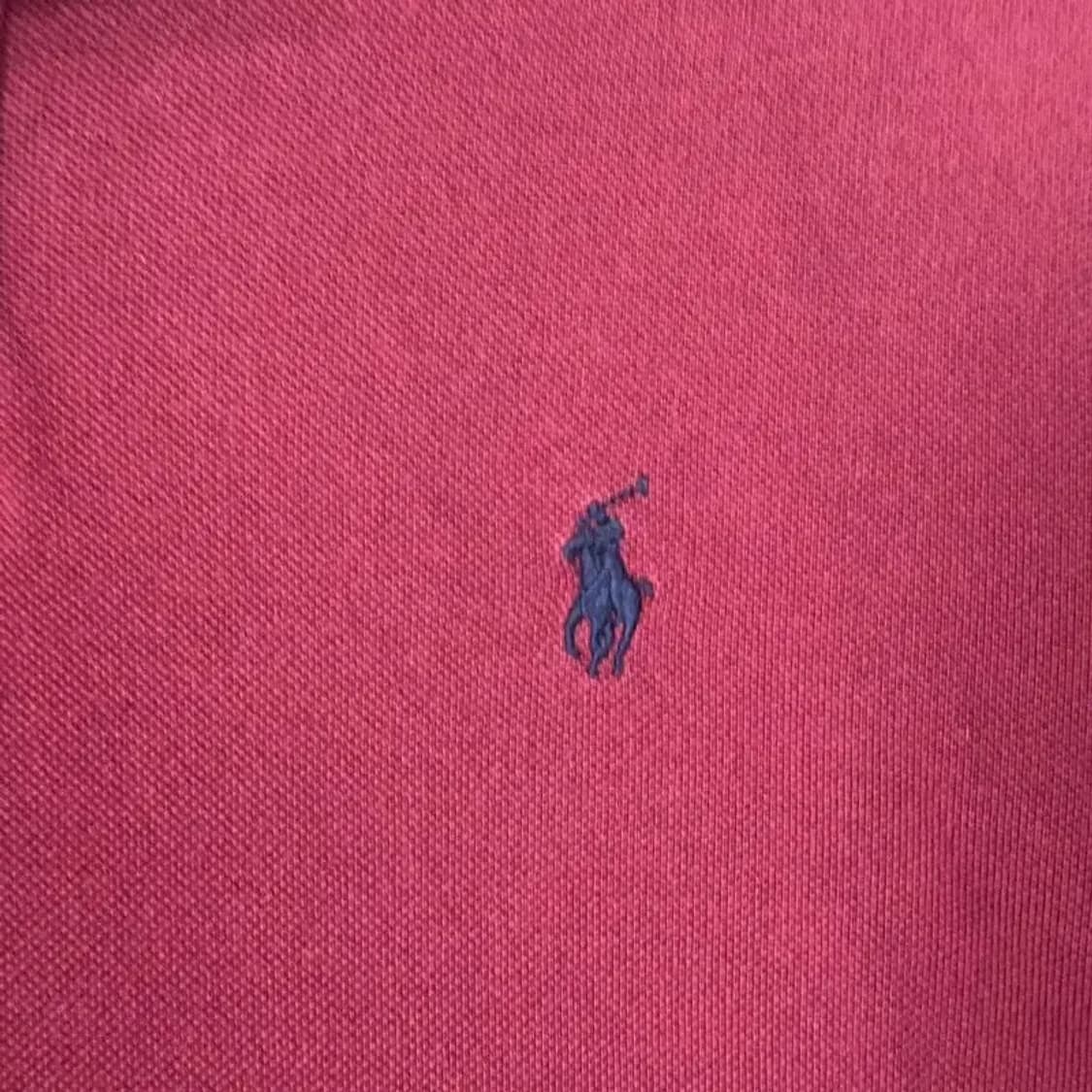 폴로 버건디 커스텀핏 긴팔 카라티 M 상품이미지3