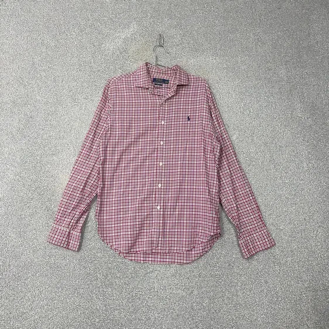 폴로 랄프로렌 신형 체크 셔츠 L 상품이미지1