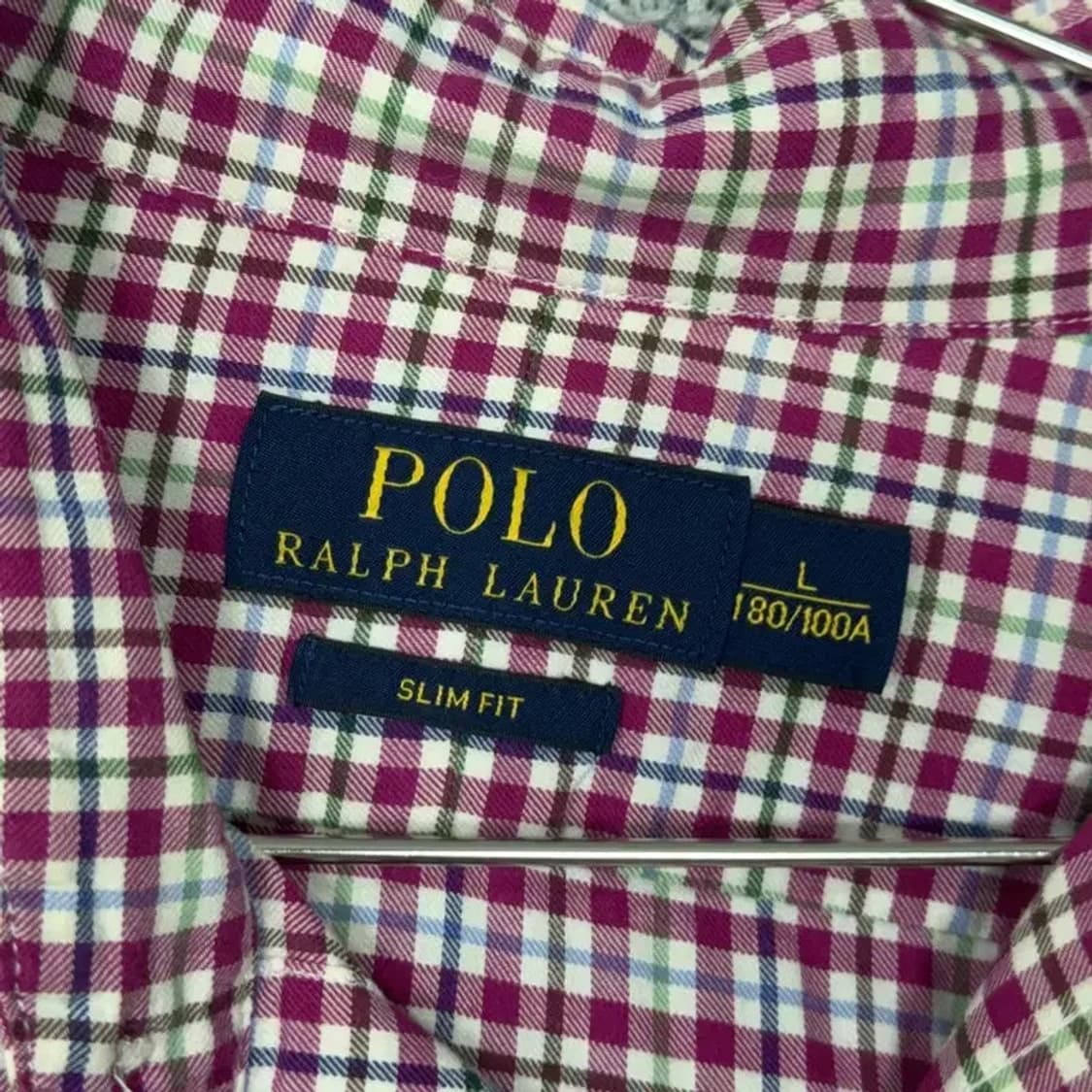 폴로 랄프로렌 신형 체크 셔츠 L 상품이미지5