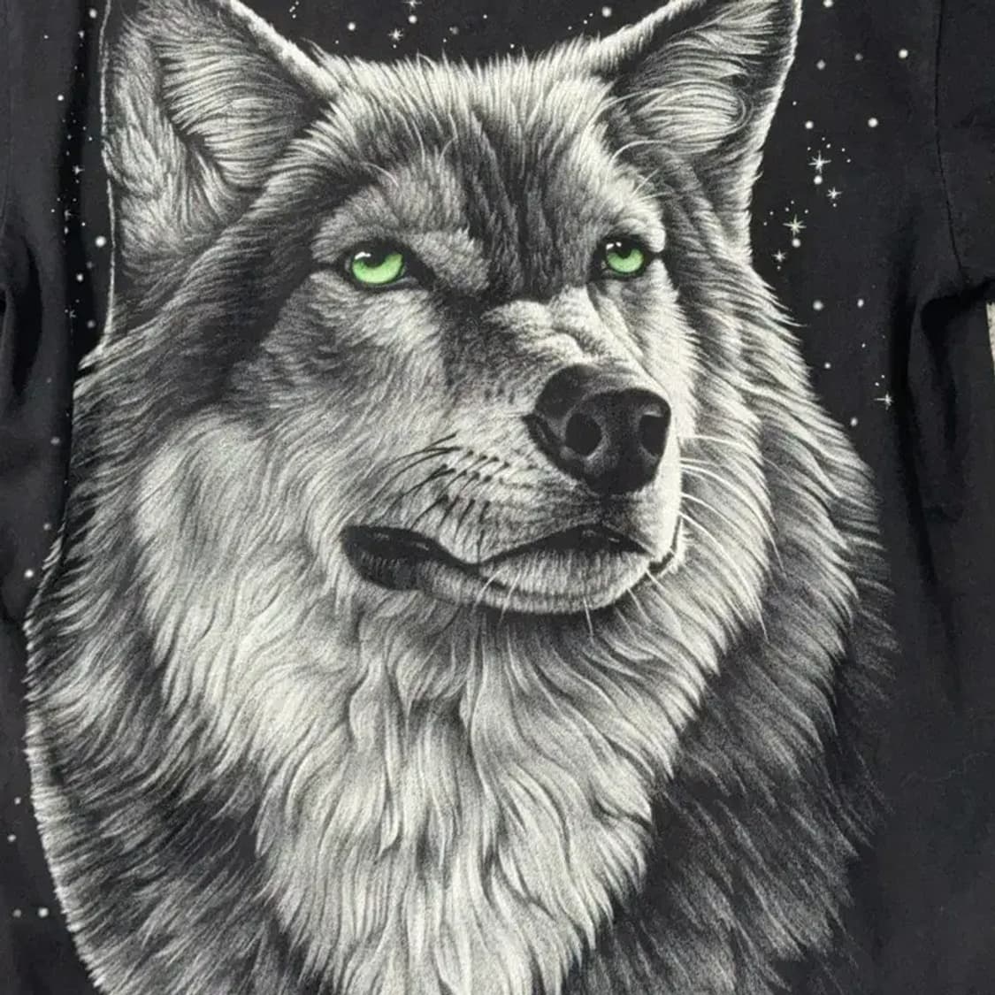 락이글 울프 프린팅 반팔티 M 상품이미지4