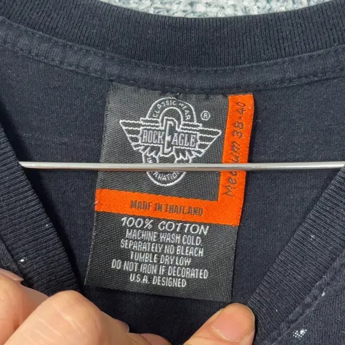 락이글 울프 프린팅 반팔티 M 상품이미지5