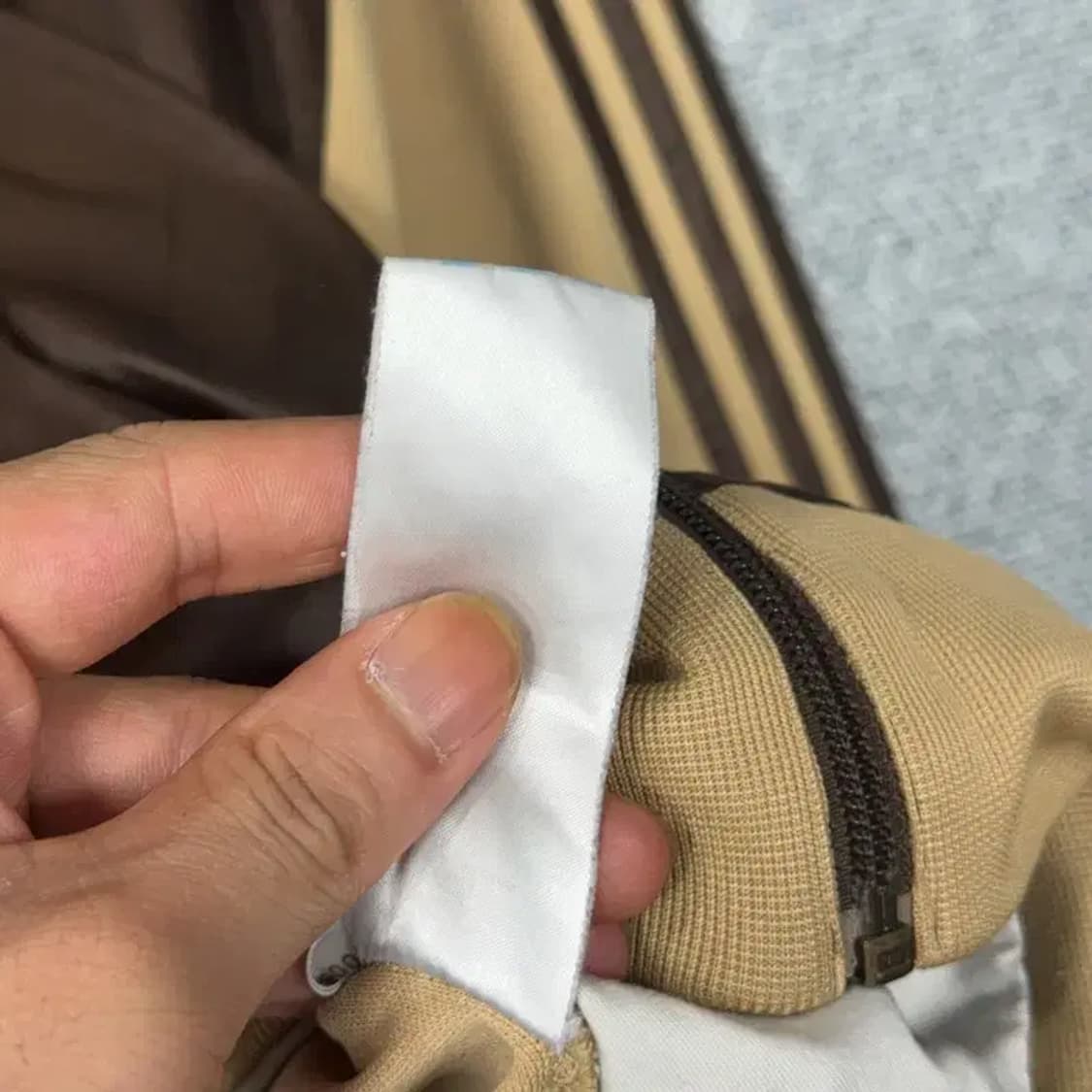 아디다스 베켄바우어 초코 브라운 베이지 트랙탑 져지 100 상품이미지6