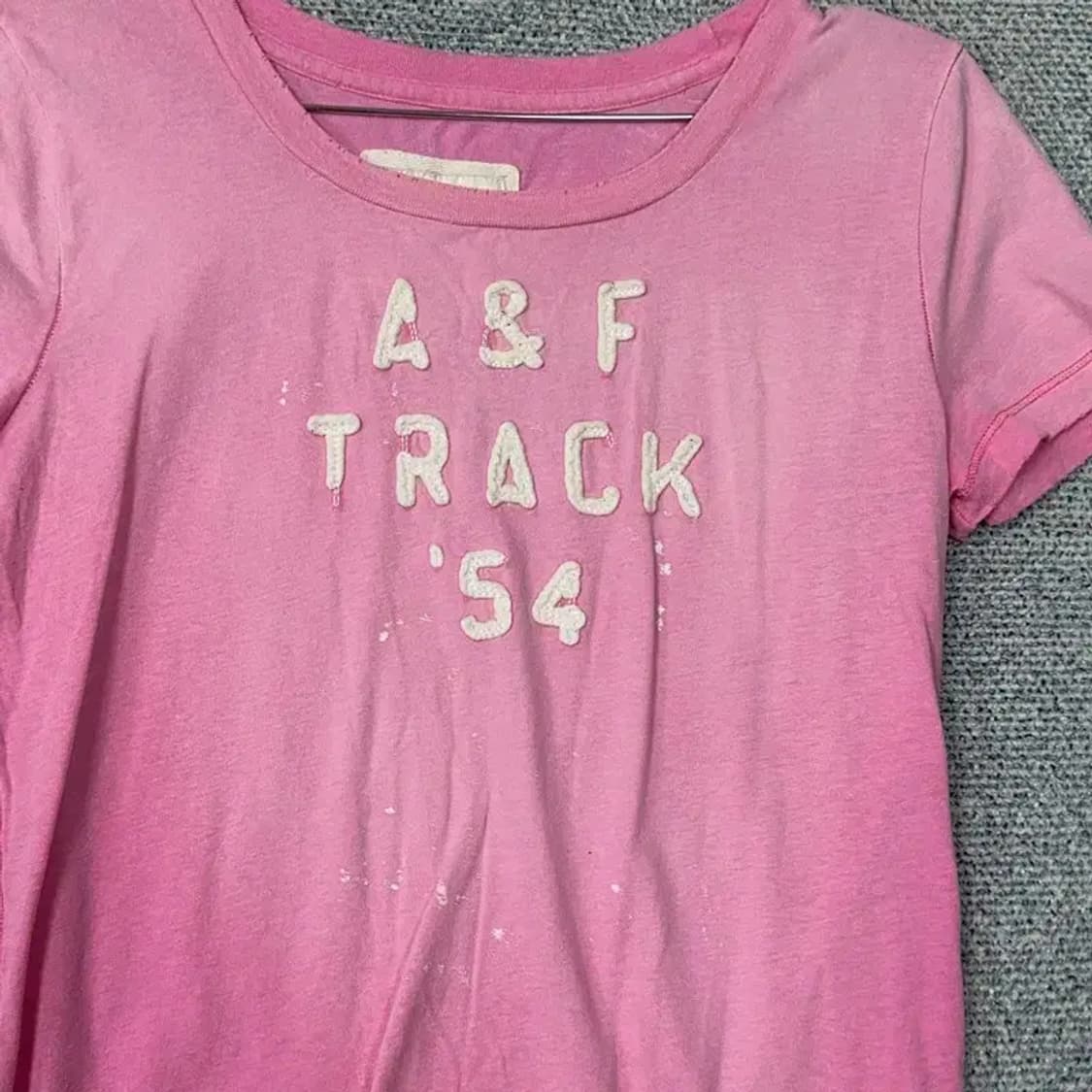 아베크롬비 빈티지 핑크 반팔티 L 상품이미지3