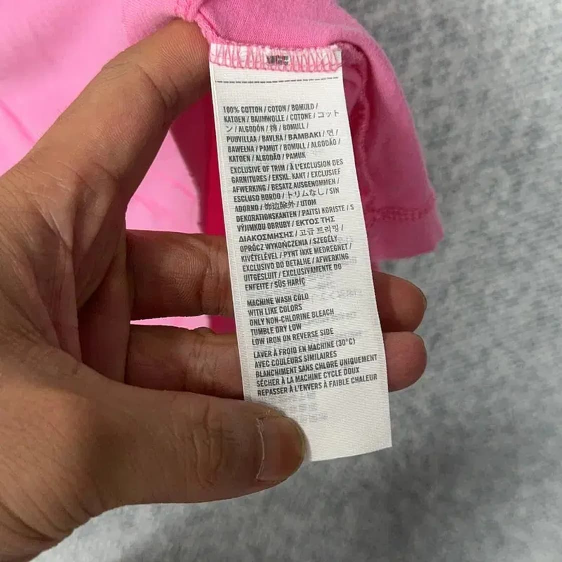 아베크롬비 빈티지 핑크 반팔티 L 상품이미지6