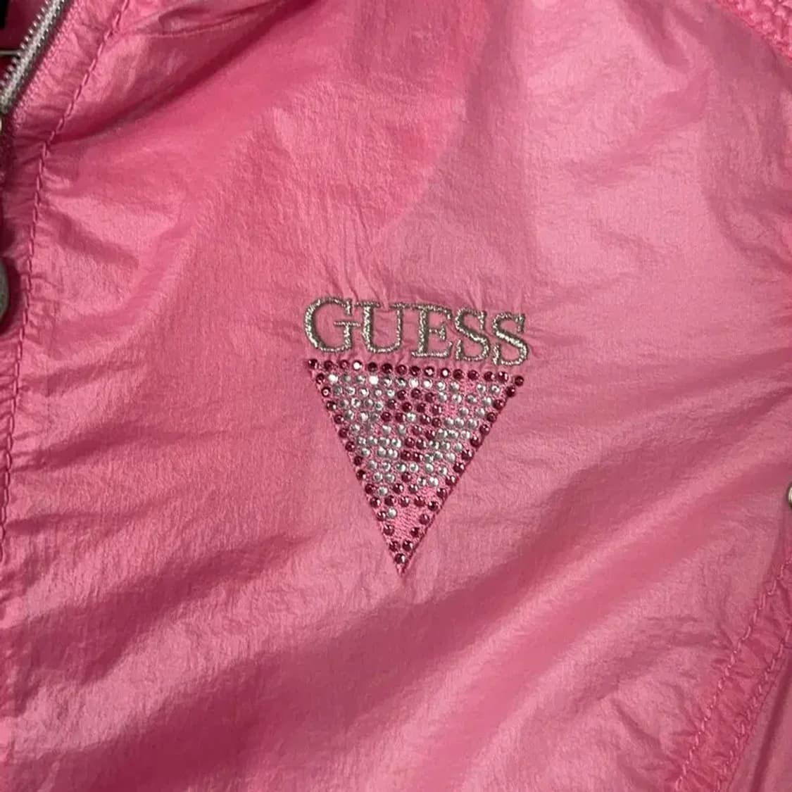게스 진 핑크 바람막이 L 상품이미지3