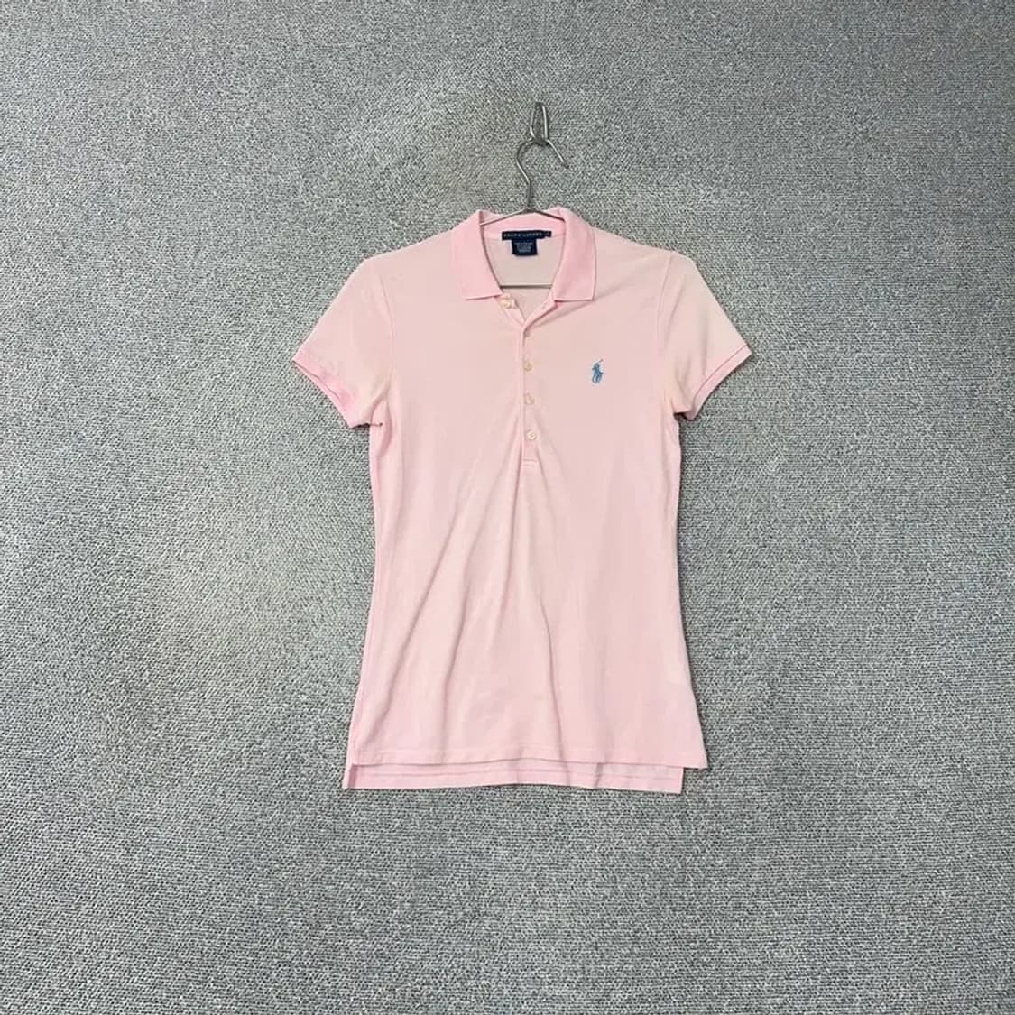 폴로 두산 여성 연핑크 반팔 카라티 S 상품이미지1