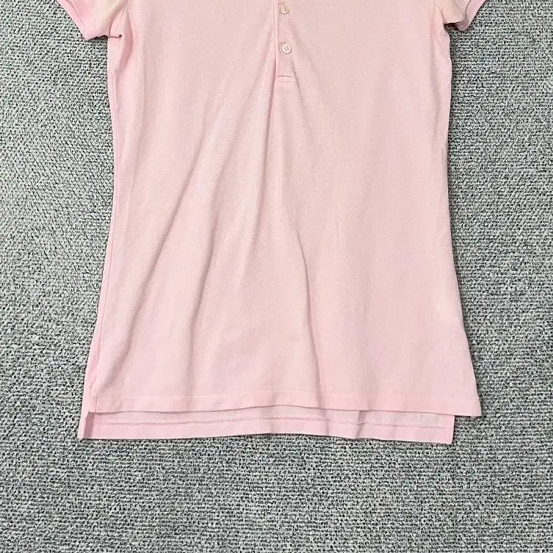 폴로 두산 여성 연핑크 반팔 카라티 S 상품이미지4